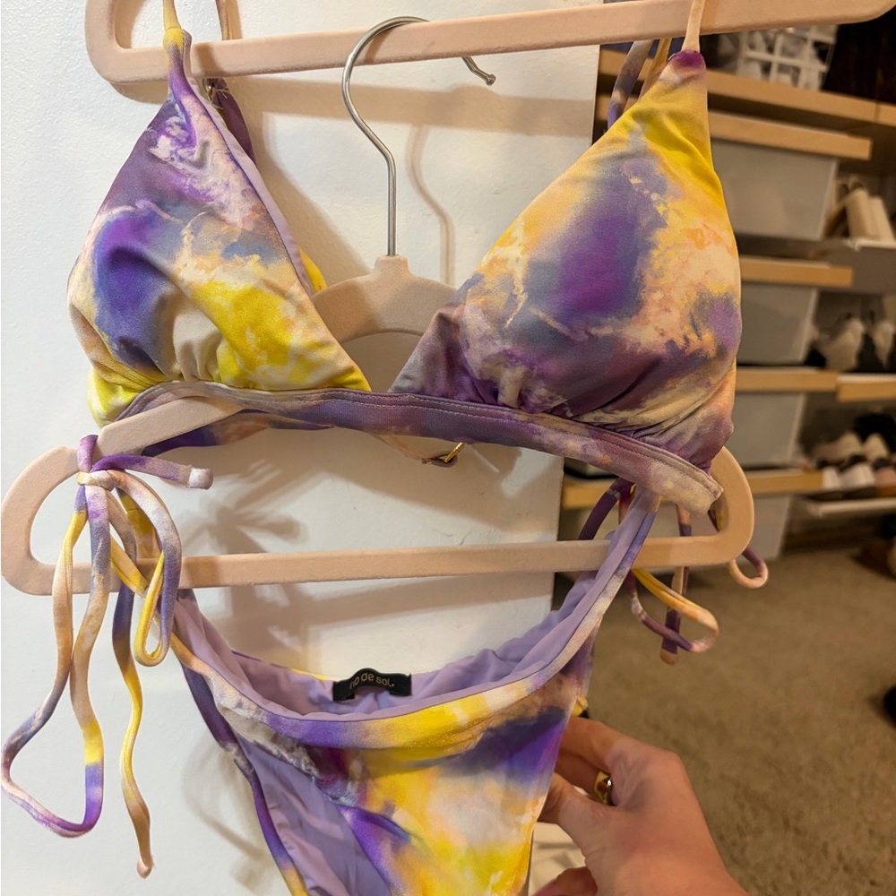 Rio de Sol—Vibrant Purple and Yellow Brazilian Bikini